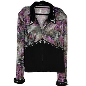 Equilong Shirt Size XXL Horse Show Pleasure Rail Detachable Cuffs shoulder pads